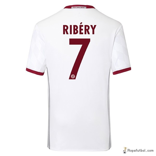 Camiseta Bayern de Múnich Replica Tercera Ropa Ribery 2016/17 Blanco